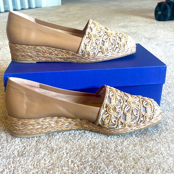 Stuart Weitzman size 8.5 Blossom espadrilles in Rawhide Laniard. Worn once - Picture 3 of 10